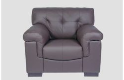 HOME Marcello Leather Chair - Chocolate